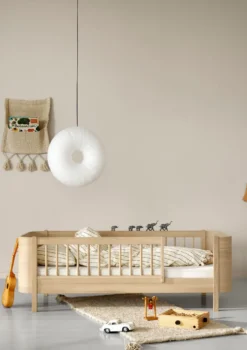 Umbauset für 'Wood Mini+' halbhohes Etagenbett zu zwei Juniorbetten Eiche