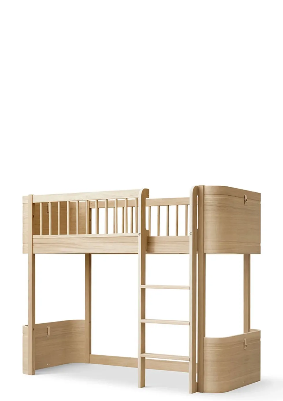 Umbauset für 'Wood Mini+' Hausbett zum halbhohen Hochbett Eiche