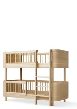 Umbauset für 'Wood Mini+' Hausbett zum halbhohen Etagenbett Eiche