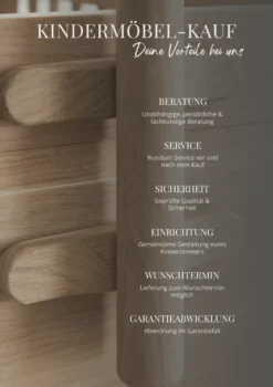 Umbauset für 'Wood Mini+' Hausbett zum halbhohen Etagenbett Eiche