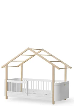 Umbauset für 'Wood Mini+' Juniorbett zum Hausbett Weiß/Eiche