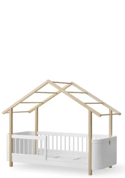 Umbauset für 'Wood Mini+' Juniorbett zum Hausbett Weiß/Eiche