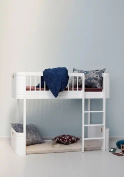 Umbauset für 'Wood Mini+' Juniorbett zum halbhohen Hochbett Weiß