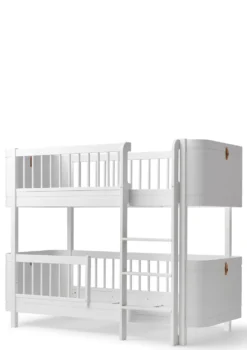 Umbauset für 'Wood Mini+' Juniorbett zum halbhohen Etagenbett Weiß