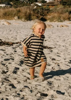 UV-Poncho (UPF 50+) 1-3 Jahre Navy Stripe