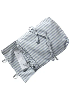 Vorhang für halbhohes Hochbett & Etagenbett 'Seaside Classic' blaue Streifen