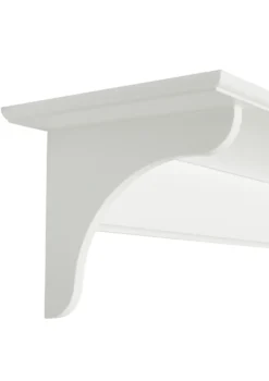 Wandregal 'Seaside' klein mit Haken weiß