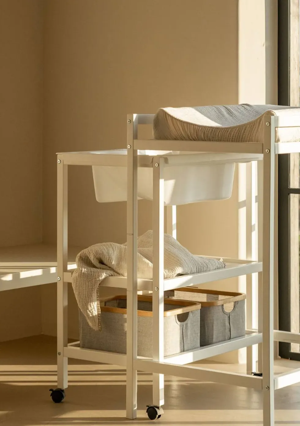 Wickel- und Badestation 'Basic' white