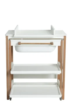 Wickel- und Badestation 'Smart' white natural