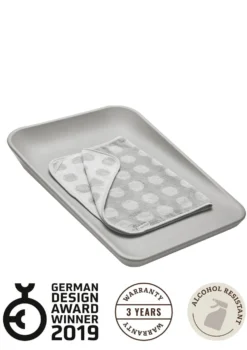 Wickelauflage 'Matty' Pearl Grey
