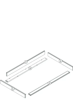 Wickelaufsatz XL für Kommode 'Kyo' Honey Ash