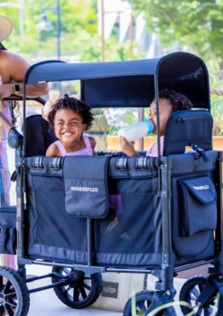 W2 Luxe Kinderwagen 2-Sitzer Volcano Black