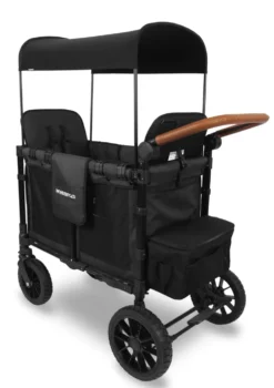 W2 Luxe Kinderwagen 2-Sitzer Volcano Black