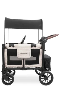 W2 Luxe Pro Kinderwagen 2-Sitzer Sandy Beige