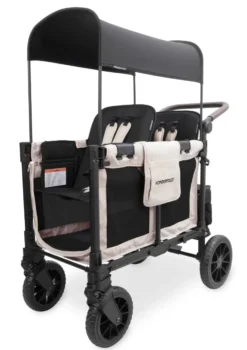 W2 Luxe Pro Kinderwagen 2-Sitzer Sandy Beige