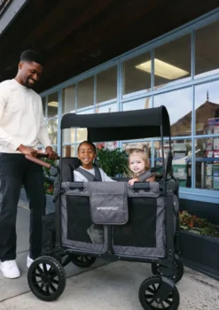 W2 Luxe Pro Kinderwagen 2-Sitzer Sandy Beige