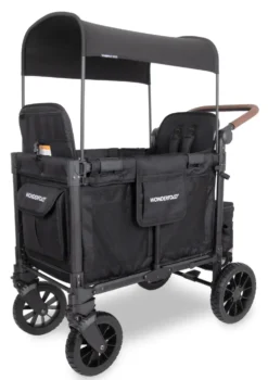 W2 Luxe Pro Kinderwagen 2-Sitzer Jet Black