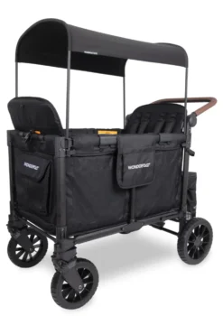 W4 Luxe Pro Kinderwagen 4-Sitzer Jet Black