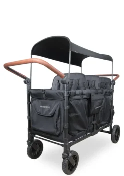 W6 Luxe Pro Kinderwagen 6-Sitzer Jet Black