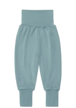 Wolle/Seide Baby-Hose bergblau