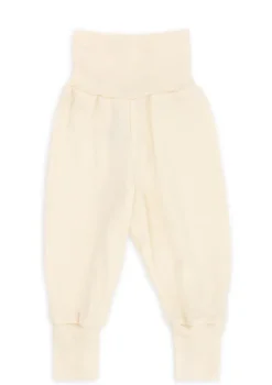Wolle/Seide Baby-Hose natur