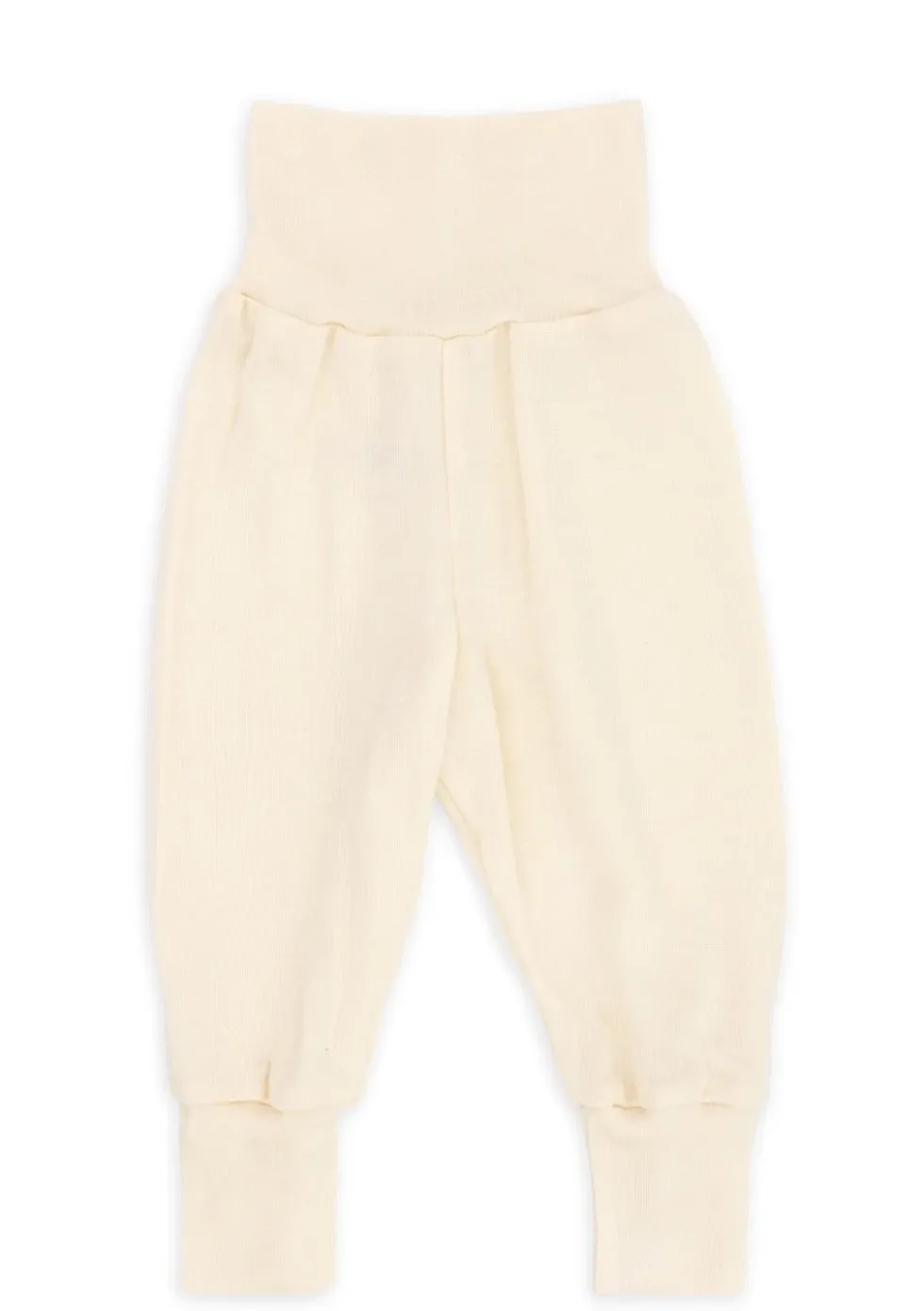 Wolle/Seide Baby-Hose natur