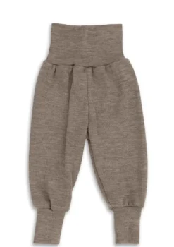 Wolle/Seide Baby-Hose walnuss