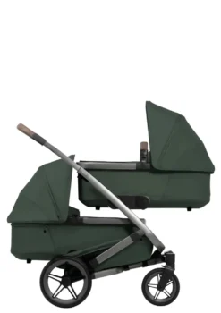 Zwillings-Kinderwagen-Set 'Geo5 Twin' Forest Green