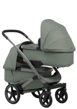 Zwillings-Kinderwagen-Set 'Geo5 Twin' Sage Green