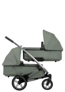 Zwillings-Kinderwagen-Set 'Geo5 Twin' Sage Green