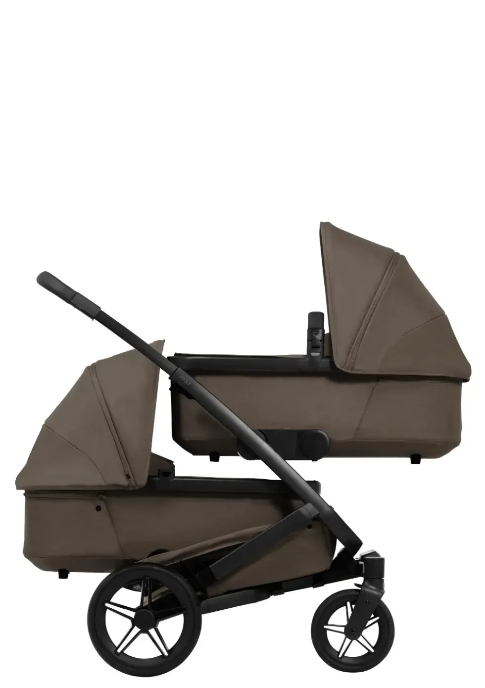Zwillings-Kinderwagen-Set 'Geo5 Twin' Hazel Brown